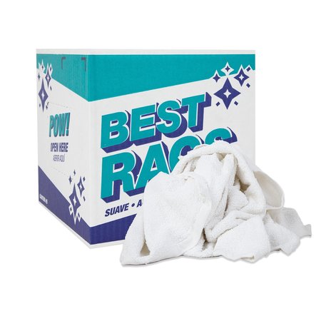 MONARCH Bath Towel Size Terry Wipers - WHITE 5 lb box N-W50FB-5